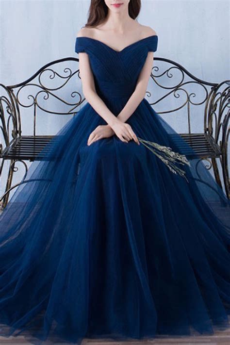 dark blue dresses formal